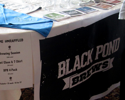 Black Pond Brews | Raffle table @ 'Beer Sessions'.