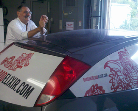 Dragon's Blood Elixir | Doug and his vehicle graphics.