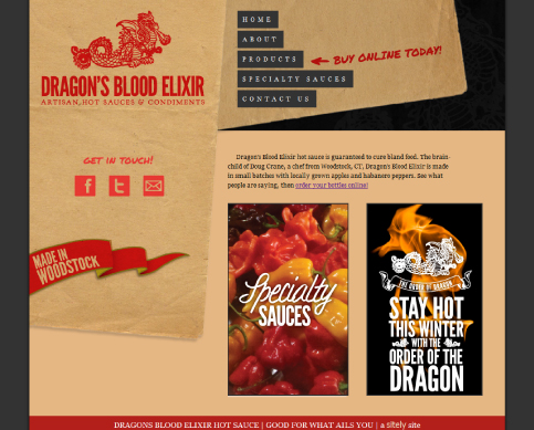Dragon's Blood Elixir | Website with buy online capabilities.