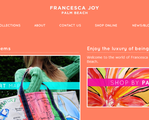 Francesca Joy Palm Beach | Website design and development.